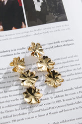 Swan Earrings Gold